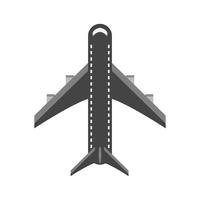 Disegno dell&#39;icona dell&#39;aeroplano vettore