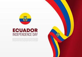 giorno dell'indipendenza dell'ecuador per la celebrazione nazionale il 10 agosto. vettore