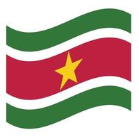 bandiera nazionale del suriname vettore