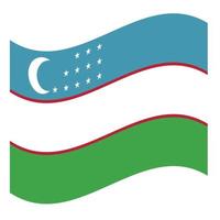 bandiera nazionale dell'uzbekistan vettore