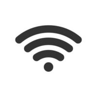 icona vettoriale per wireless con colore nero
