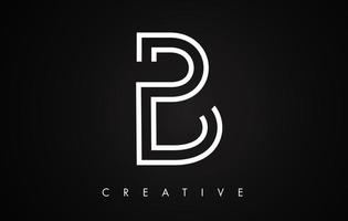b lettera logo dal design moderno e alla moda. logo icona lettera b con monogramma moderno vettore