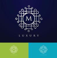 lettere del logo di lusso vettore
