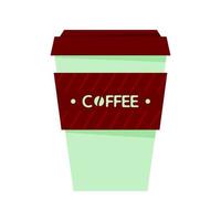vettore tazza di caffè, etichetta, simbolo, logo, piatto
