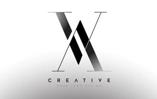 av va letter design logo logotype icon concept con serif font e classico stile elegante look vector