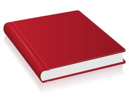 illustrazione vettoriale di libro rosso