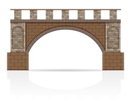 illustrazione di stock di ponte di pietra vettore