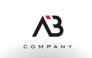 ab logo. vettore di disegno della lettera.