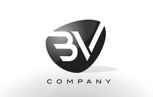 bv logo. vettore di disegno della lettera.