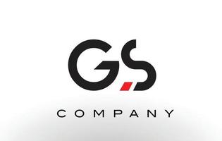 logo gs. vettore di disegno della lettera.