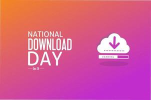 giorno di download nazionale 28 dicembre illustrazione vettoriale