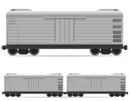 illustrazione di vettore del treno di carrozza ferroviaria