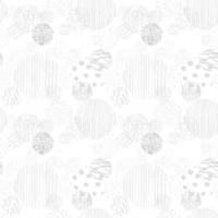vettore moderno sfondo grigio senza soluzione di continuità con elementi rotondi astratti disegnati a mano, scarabocchi. usalo per carta da parati, stampa tessile, riempimento a motivo, web, trama, carta da imballaggio, presentazione del design