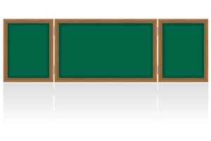 Consiglio scolastico di legno per la scrittura dell&#39;illustrazione di vettore del gesso