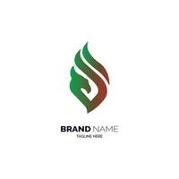 modello di progettazione del logo del fuoco del drago per il marchio o l'azienda e altro vettore