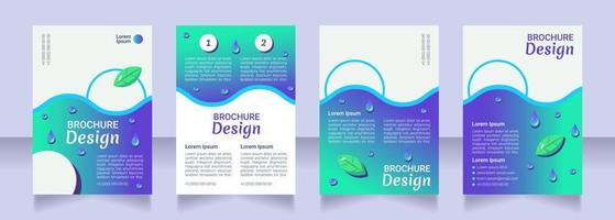 anoressia disturbo alimentare vuoto layout brochure design vettore