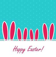buona Pasqua sfondo divertente con illustrazione vettoriale coniglio