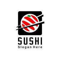 logo sushi bar vettore