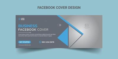 business aziendale social media design modello di copertina della timeline di facebook vettore