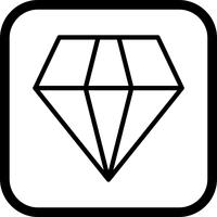 disegno dell&#39;icona del diamante vettore