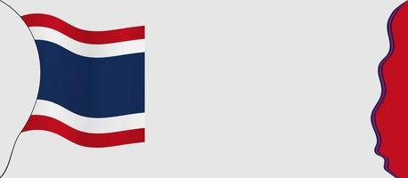 illustrazione di vettore del fondo di giorno della costituzione della Tailandia e area dello spazio della copia. adatto per essere inserito nel contenuto con quel tema. bandiera thailandia