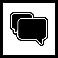 disegno dell&#39;icona di chat vettore