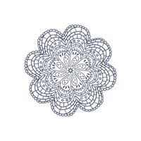 sfondo di mandala geometrica orientale. bellissimo ornamento decorativo circolare isolato su sfondo bianco. vettore
