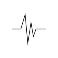 modello di logo dell'illustrazione di vettore dell'icona di impulso del battito cardiaco