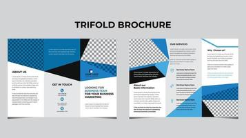 design di brochure, modello di brochure, ripiegamento creativo, brochure di tendenza vettore