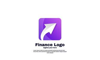 modello di progettazione del logo dei grafici di mercato dei consulenti finanziari di vettore