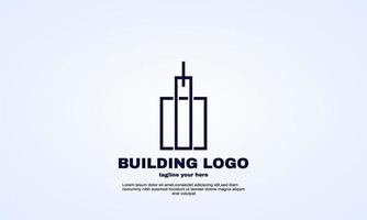 stock design creativo del logo della costruzione di edifici vettore