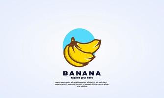 modello di disegno astratto del logo della banana vettoriale