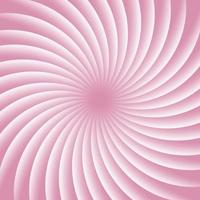 morbida spirale di ipnosi rotante rosa e bianca. volteggiare sfondo astratto. Illusione Ottica. illustrazione vettoriale psichedelico ipnotico. raggi di luce concentrici.