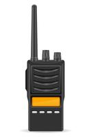 illustrazione vettoriale di comunicazione radio walkie-talkie