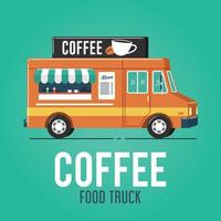 camion del cibo del caffè vettore