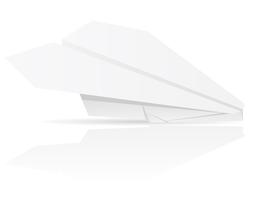 illustrazione di vettore di aereo di carta origami