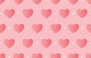 modello senza cuciture sfondo di san valentino con cuori rosa design carino utilizzato per la stampa, carta da parati, decorazione, tessuto, illustrazione vettoriale tessile