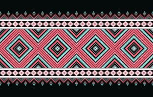 motivi geometrici etnici tribali tradizionali indigeni. design per sfondo, moquette, carta da parati, vestiti, avvolgere, batik, illustrazione vettoriale in stile ricamo.