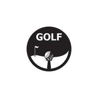 modello di vettore icona e simbolo di golf