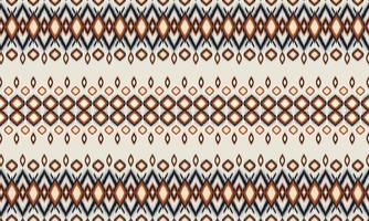 disegno tradizionale geometrico etnico orientale modello ikat per sfondo, moquette, carta da parati, abbigliamento, avvolgimento, batik, tessuto, illustrazione vettoriale. stile ricamo. vettore