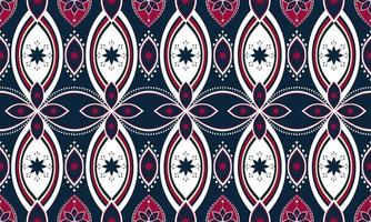 ricamo motivo geometrico etnico. tappeto, carta da parati, abbigliamento, avvolgimento, batik, tessuto, stile di ricamo di illustrazione vettoriale. vettore