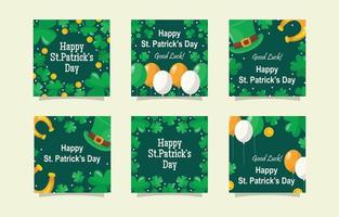 felice st. post sui social media patrick'd day shamrock vettore