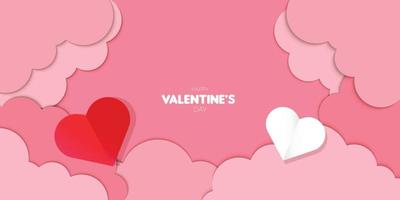 modello di banner di buon San Valentino vettore