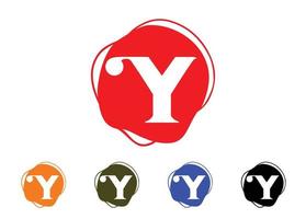logo della lettera y e modello di progettazione dell'icona vettore