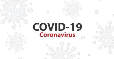 covid-19 concetto di coronavirus focolaio di influenza sfondo. il concetto di rischio per la salute medica pandemica con cellula malata è un disegno vettoriale pericoloso