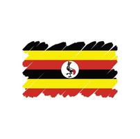 bandiera dell'uganda disegno vettoriale gratuito