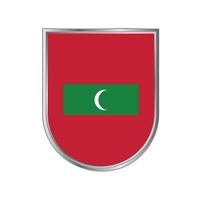 vettore di bandiera delle maldive