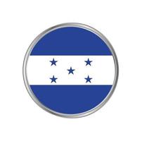 bandiera dell'honduras con cornice circolare vettore