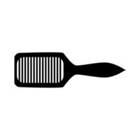 spazzola per capelli. icona del contorno dello strumento del parrucchiere isolato vettore