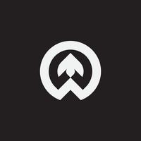 logo della freccia con il cerchio. semplice avventura con logo, club sportivo, abbigliamento outdoor. vettore